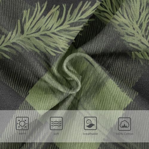 KLL Buffalo Plaid Green Black Toddler Boys Comfort Athletic Underwear Cute Children Undies3