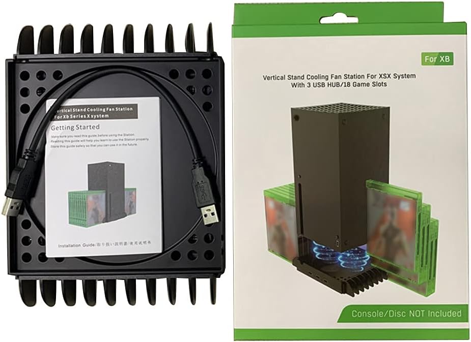 Base Support for Xbox Series X Game Discs Storage Stand Control Cooler Cooling Game Console Accessories Holder Console Cooling Base