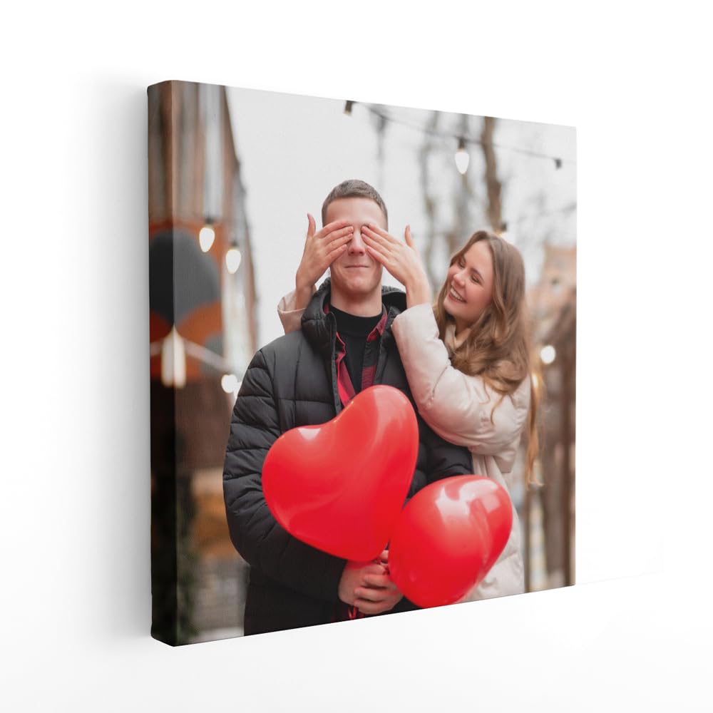 Stampa Su Tela Personalizzata Con La Tua Foto (20x20 Cm): Quadro Unico Per Ricordi E Regali