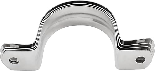 Miniatura 5 de 20 correas de tubo rígido M45, abrazaderas de conducto de acero inoxidable, correa de dos agujeros, abrazadera de tubo de soporte en U para tubos de