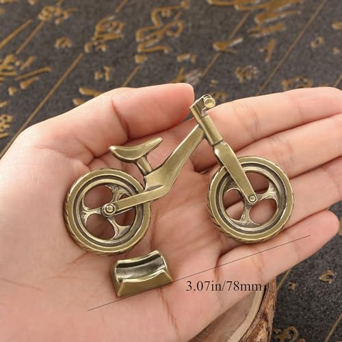 Bicicleta de latón en miniatura, el regalo original para entusiastas del ciclismo 4