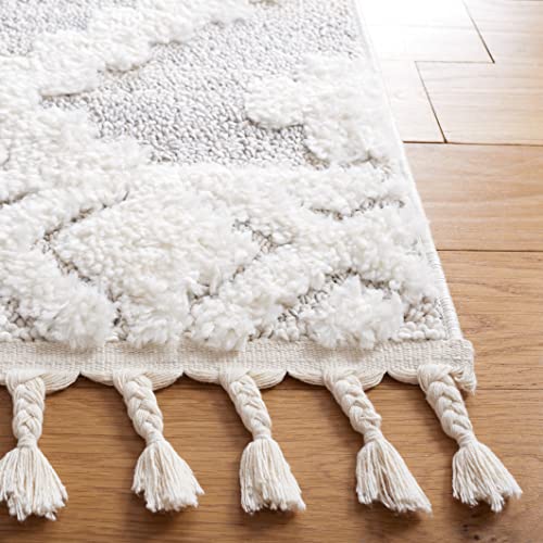 Tapete Safavieh Moroccan Tassel Shag 4 x 6 pies Beige miniatura 4