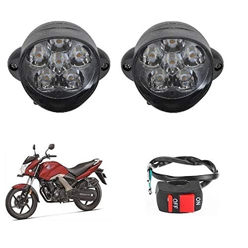 Bikers World 6 Led 10w Bike Led Lights Waterproof Fog Lights Driving