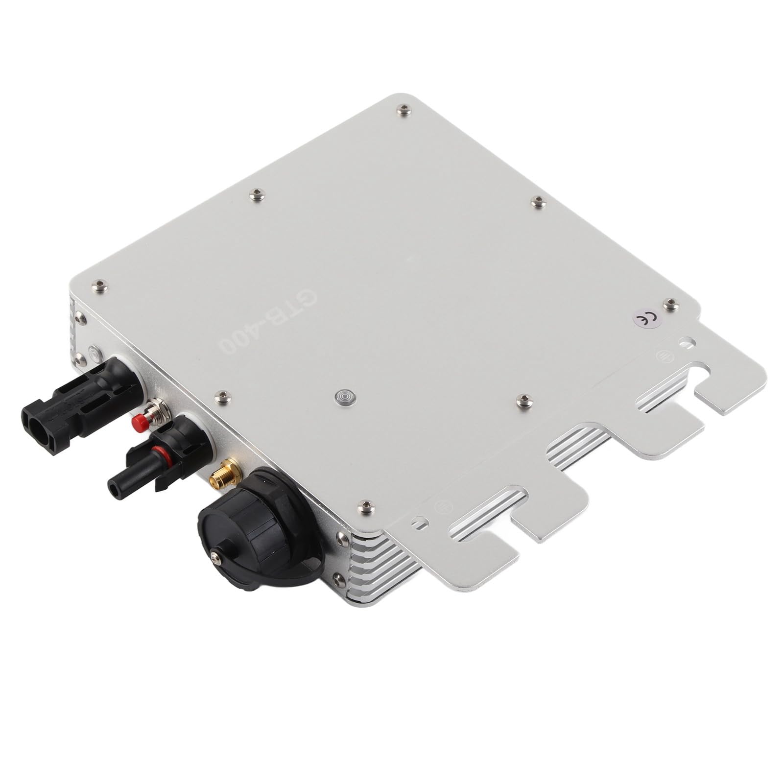 Micro Onduleur Solaire Grille Cravate Onduleur 400W 20A WIFI Contrôle Micro Onduleur Onduleur Solaire Contrôleur 120 230V AC Prises Identification Automatique IP65 Étanche(argent)