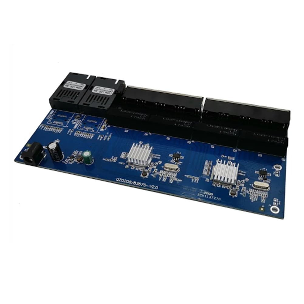 3 . 10/100/1000M gigabitowy przełącznik Ethernet światłowodowy konwerter mediów PCBA 8 RJ45 UTP i 2 SC Fiber Port Board PCB łatwa instalacja łatwa w użyciu