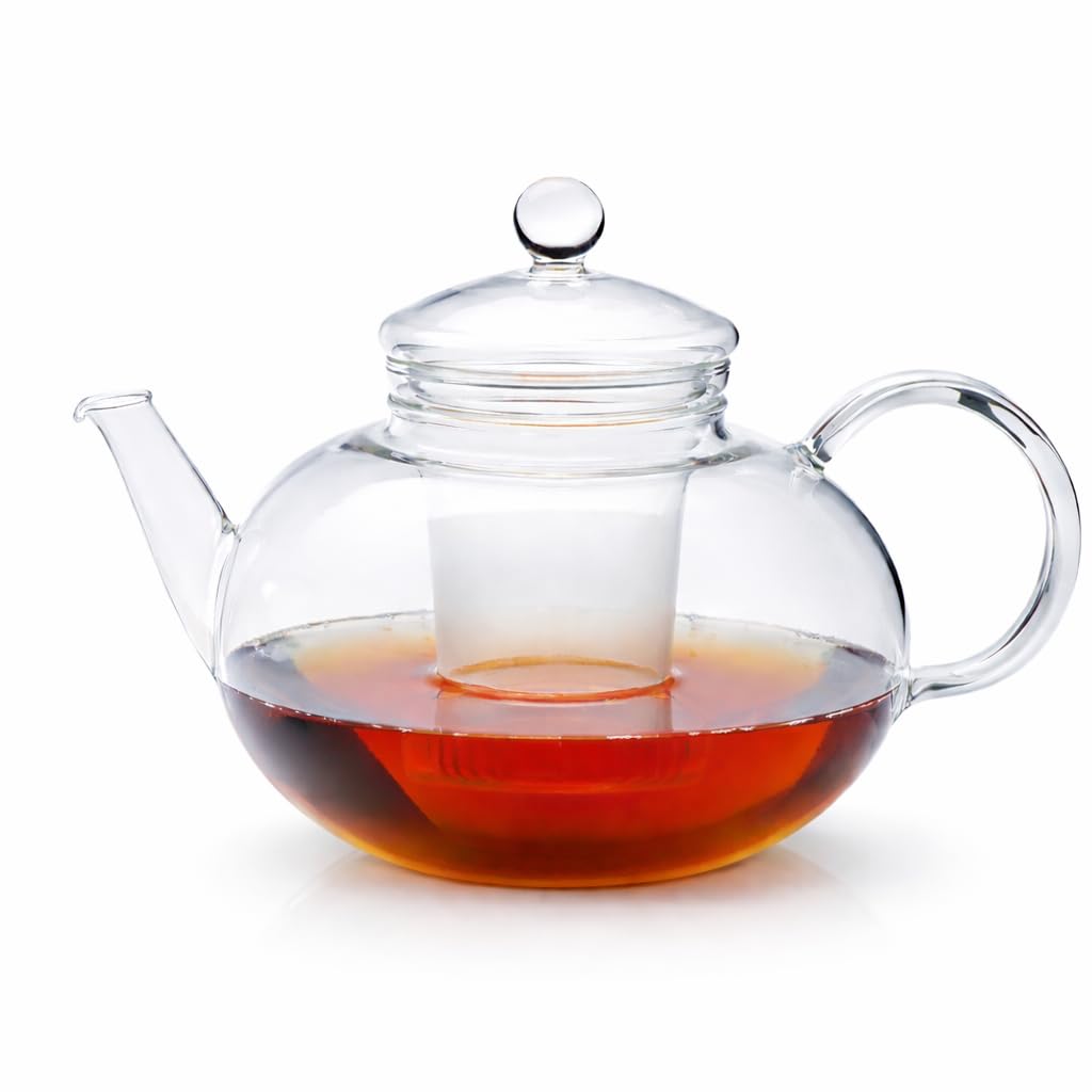 Trendglas Jena Teekanne Miko im klassischen Design mit Glassieb, 2 L