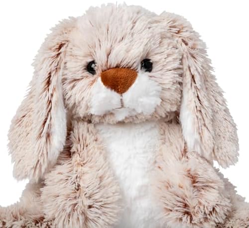 Melissa & Doug Burrow Bunny Rabbit Stuffed Animal (Washable Surface, Soft Fabric, 9” H x 10” L x 6” W)