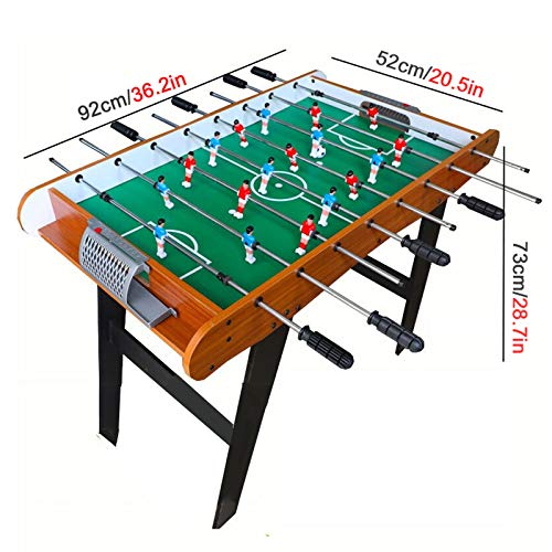 KHYTEBV Tischfußballtisch aus Holz mit Beinen, freistehender Fußballtisch, Tischfußballspiel, für Erwachsene und Kinder, für Spielzimmer und Familienspieleabend – Bild 8