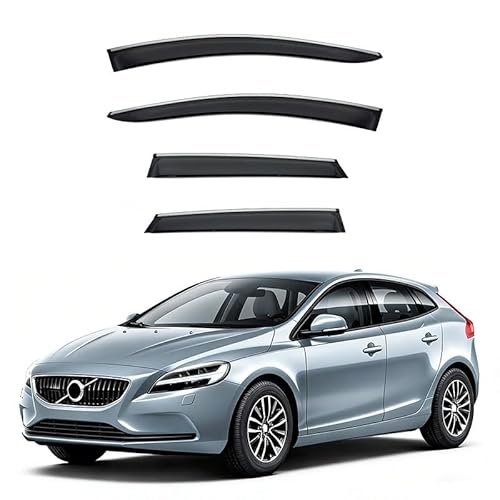 lixuejian 4 Piece Car Wind Deflectors,for VOLVO V40 2012-2019,Car Side Window Visor,Rain Deflector