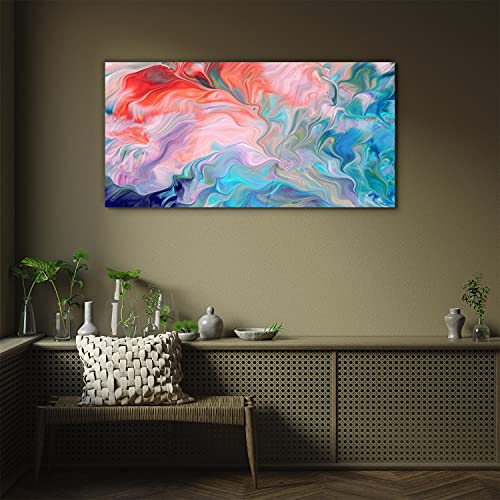 Impression sur verre acrylique de vagues pour un salon moderne
