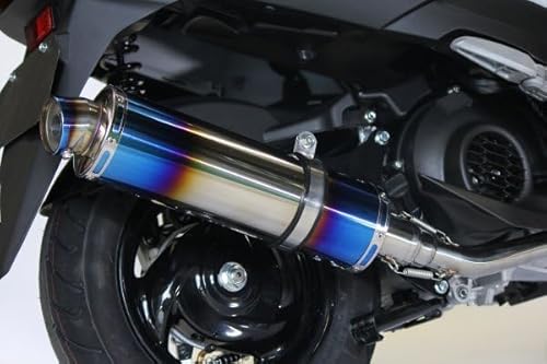 アクシスZ マフラー 8BJ-SEJ6J S346 O2センサー対応 ステンレス ブルーカラー バイクマフラー パーツ フルエキ 201-105