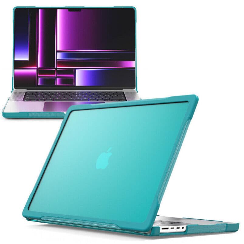 Coque pour MacBook Pro 13 pouces (M1, 2020) A2338 (couleur : rose chaud/transparent) Étui à rabat antichoc