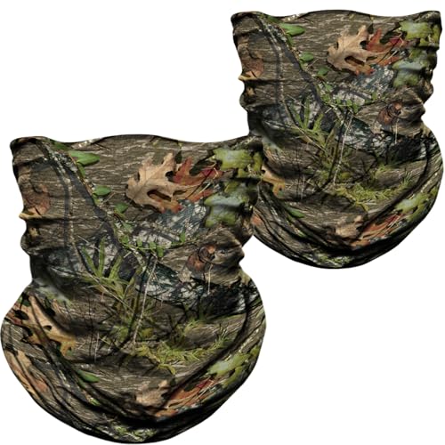 Image of WTACTFUL Camo Face Mask Men Women, 2-Pack Seamless Neck Gaiter Balaclava