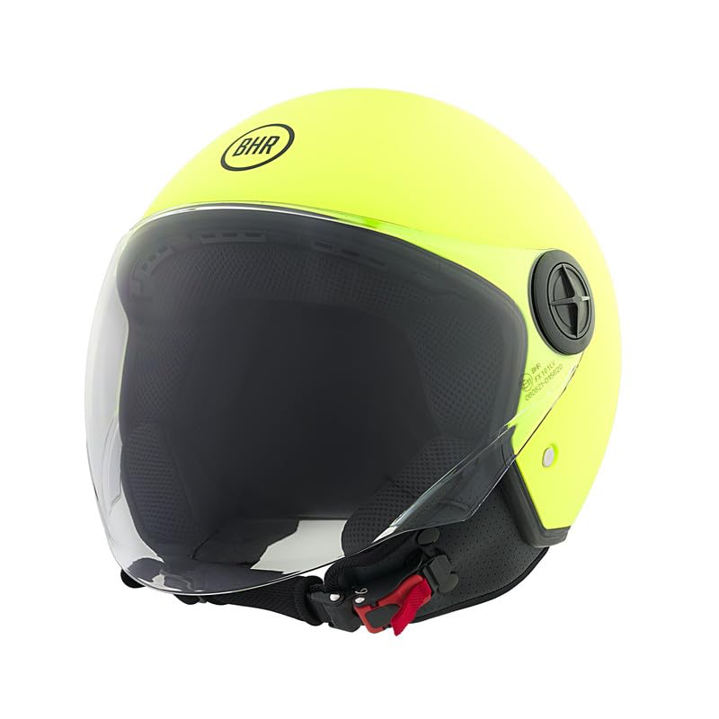 Casque Demi-Jet BHR 834 Flow | Homologué ECE 22.06 | 16 Trous Ventilation | Rose Mat | Pour Ville Et Été