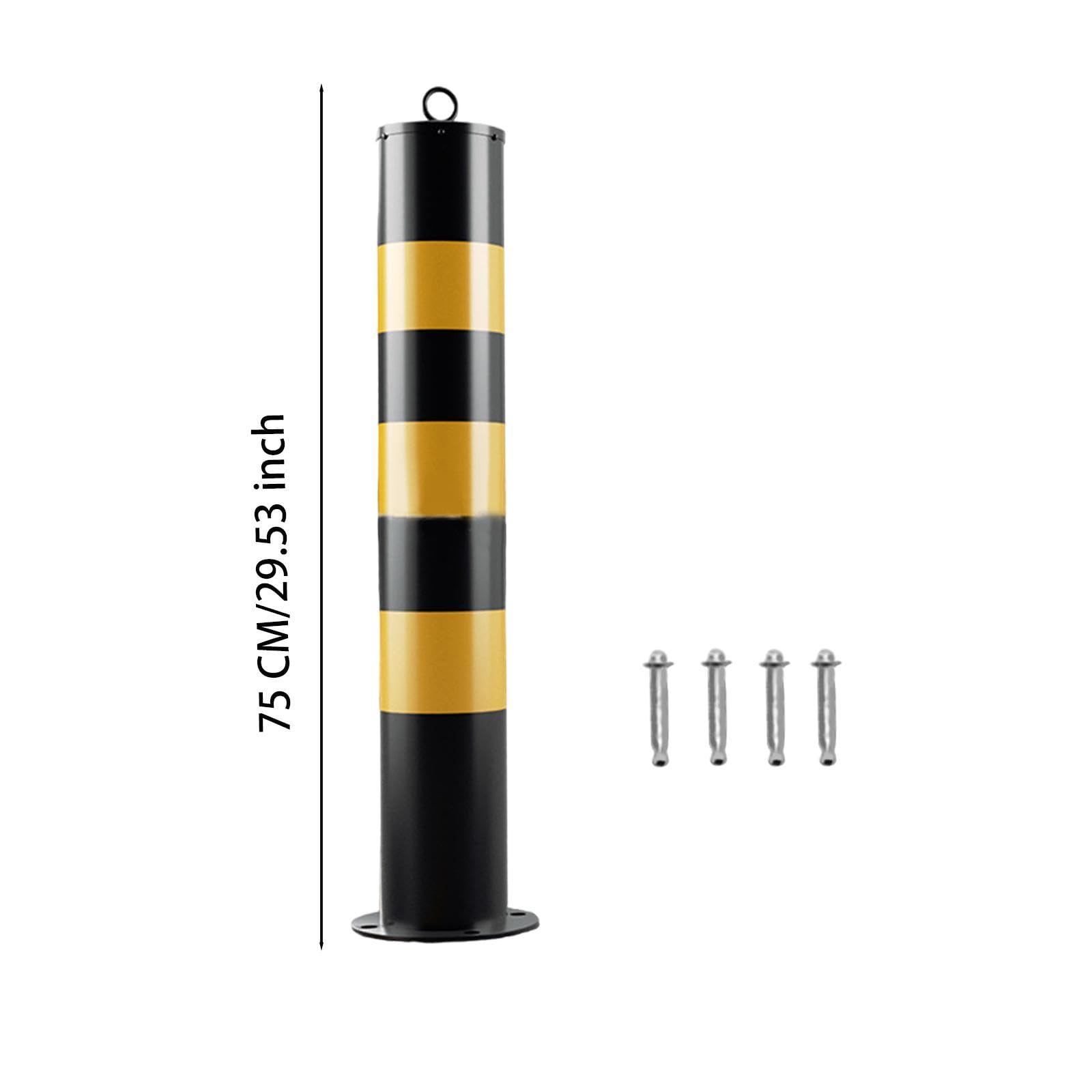 Bolardo de Seguridad de Delimitación Poste de Barrera Y Tubo de Acero con Alta Visibilidad para Guiar El Tráfico Adecuado para Estacionamient, Estilo F