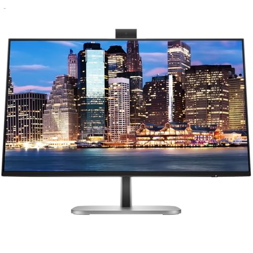 Image of HP Series 7 Pro 27-inch 727pm & 727pk 4K UHD 2160P Conferencing Monitor, 2-Pack - Webcam, Mic, Speaker, Daisy Chain, DisplayPort, USB Hub Bundled with Desk Mount Dual Stand & USB-C Multiport G5 Dock
