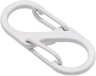 [オンジャク] S形の二重カラビナキーチェーン盗難抑止力デュアルゲートバインダーキャンプ所有者用ロックゲートSスプリングクリップスモールスナップフックキーチェーン