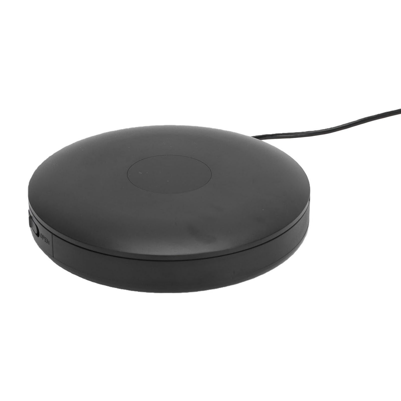 Alomejor Lecteur CD Portable pour Voiture, Dispositif de Musique sans Fil Bluetooth, pour Véhicule, Maison, Interface USB, Support pour Ordinateur Portable, TV, 1 unité