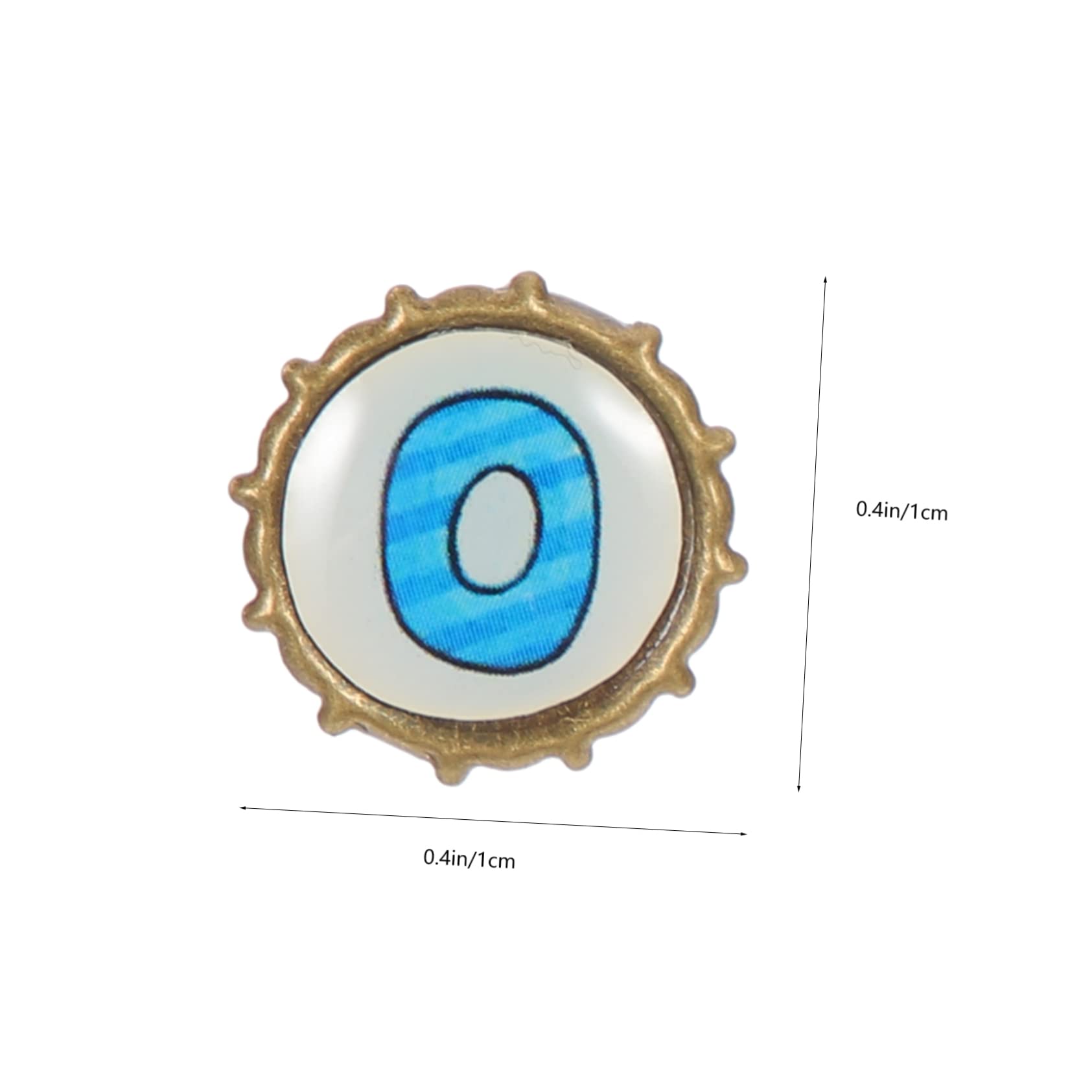 Gogogmee 100pcs Mini Two-Leg Brads for Crafts DIY Paper Decor Flat Head Paper Fasteners