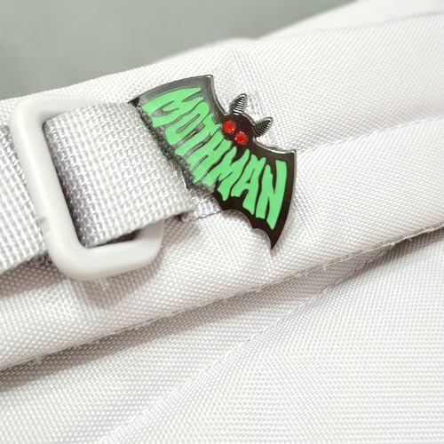 Image of Cute Enamel Pins Halloween Brooches Pins for Women, Punk Gothic Animal Bat Mothman Enamel Pins, Backpack Hat Clothes Jewelry Brooch Metal Lapel Pin Accessories
