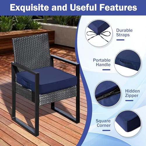 4-Pk IASEAHK Outdoor Patio Chair Cushions (Various) - image 5