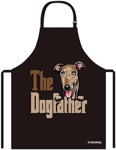 Vista 9 de Delantal con divertido delantal de perro Golden Retriever para cachorros, Jack Russell Terrier.