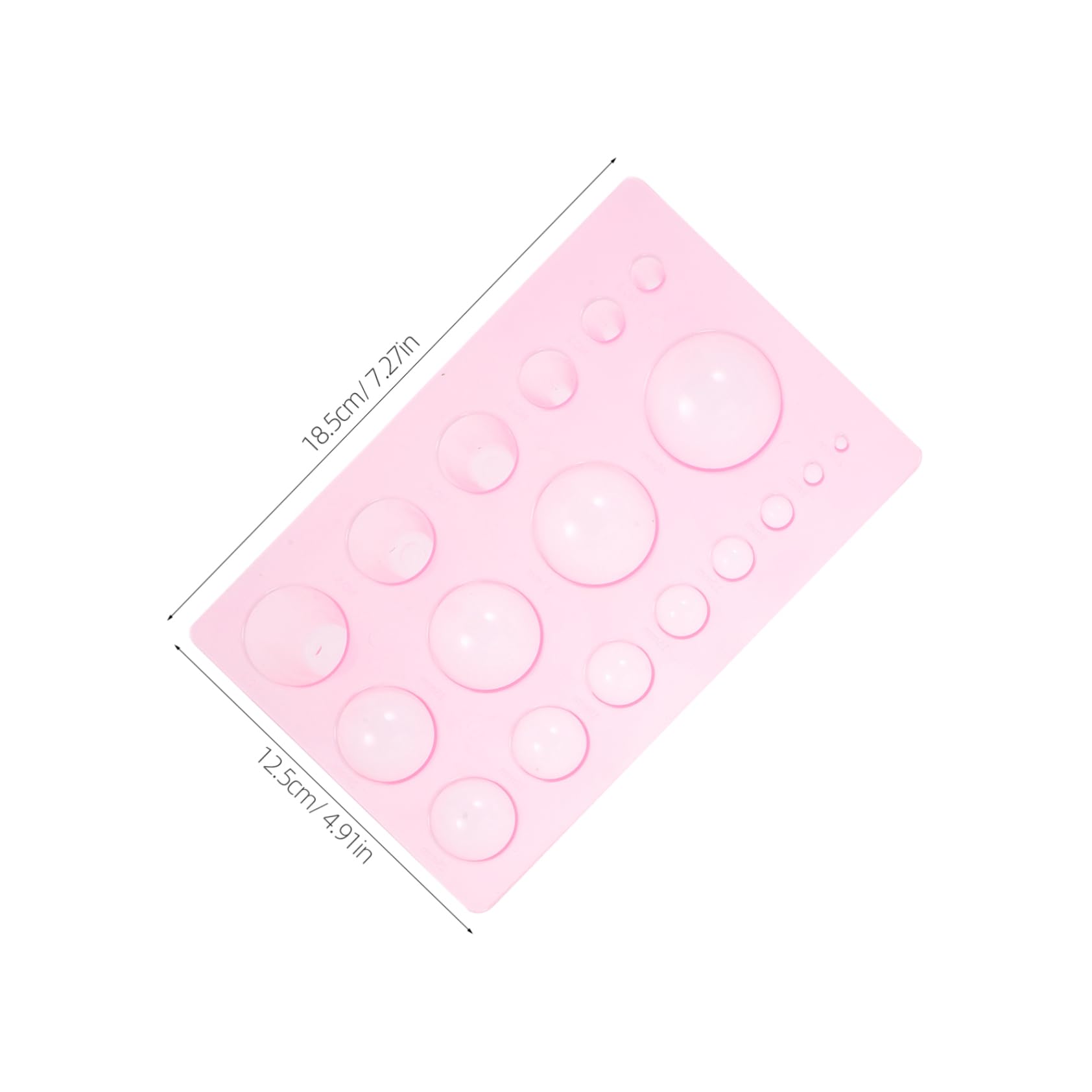 VILLCASE 2Pcs Polymer Clay Sculpting Mold with Half Round Ball Shape for Handcrafts Art Projects and Teaching Lightweight Clay Tools