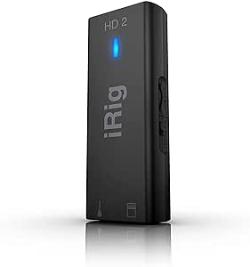 IK Multimedia iRig HD 2 - Schnittstelle für Gitarre, 96 kHz mit 24-Bit-A / D-Umwandlung, überragender Audioqualität, kompaktem, professionellem Sound, FX- und Thru-Anpassung
