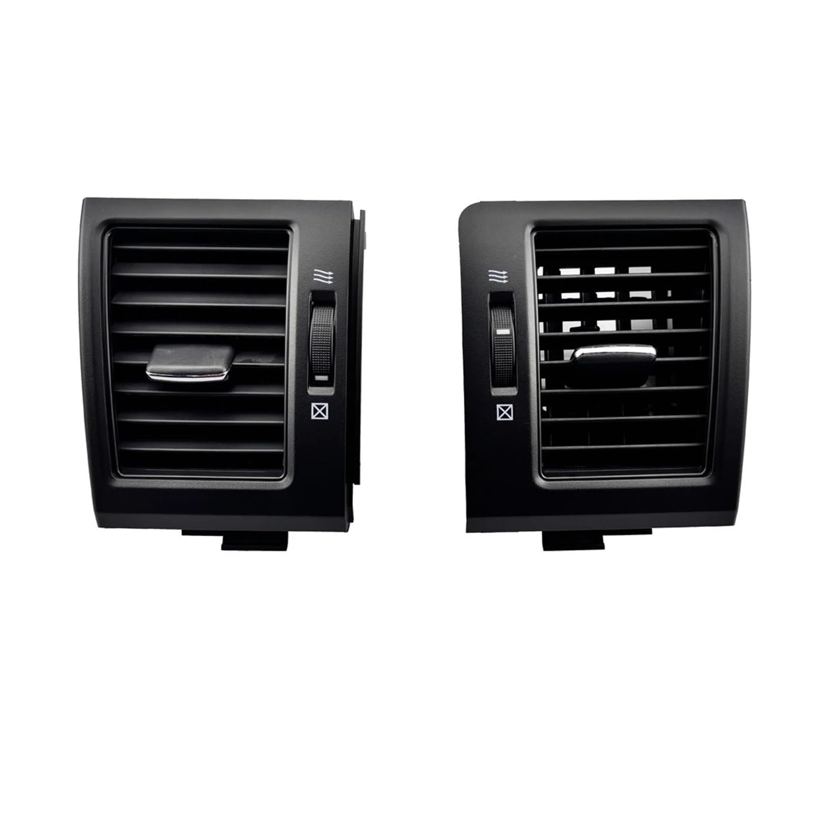 Car Air Conditioner Vent Car Dashboard Middle A/C Air Conditioner Outlet Assembly Conditioning Vents For Toyota For Land For Cruiser LC200 2008-2013(Black-LHD-RHD-B)
