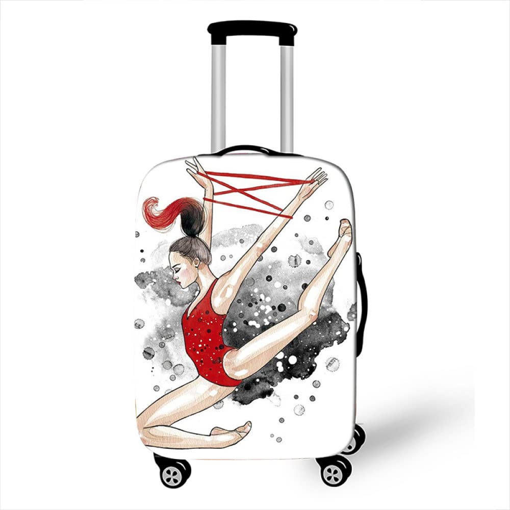 Coprivaligia Elasticizzato Kwmobile - Design 'Don't Touch My Suitcase' Per Proteggere E Personalizzare