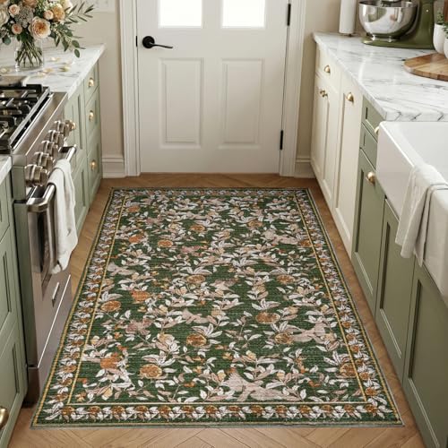 Tapis lavable en machine et antidérapant moderne à poils courts - 2