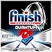 Finish Quantum Ultimate Spülmaschinentabs – Phosphatfreie Geschirrspültabs mit 3-fach Wirkung – Kraftvolle Reinigung, Fettlösekraft und Glanz – Sparpack mit 80 Finish Tabs