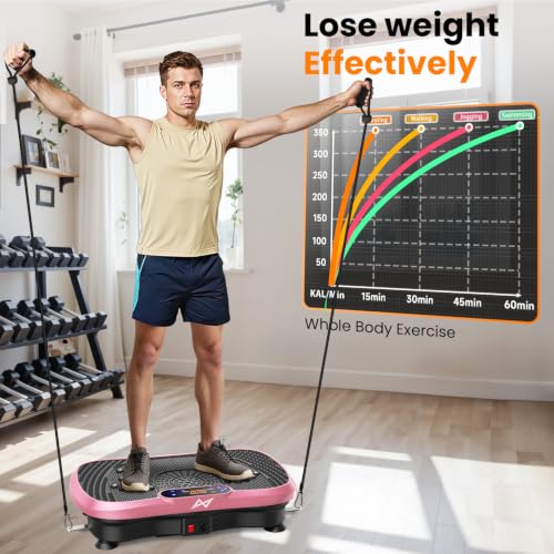 AXV Vibration Plate Exercise Machine Fitness Platform Body Vibrating Board - Image 4