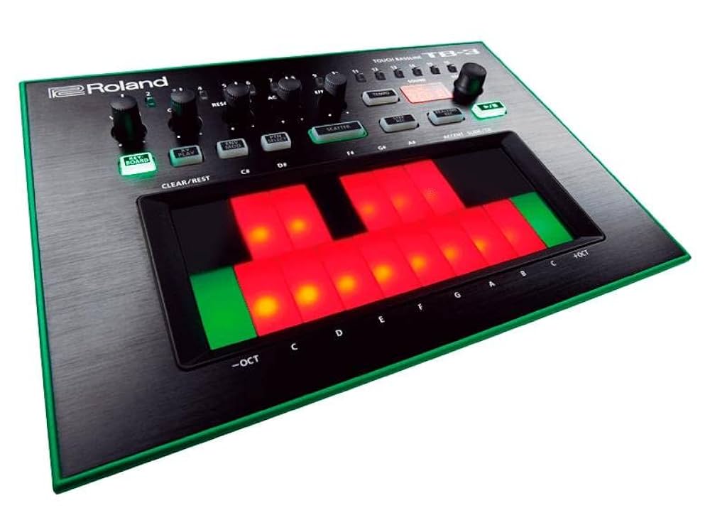 値下げ中　Roland TB-3 Roland AIRA TB-3 Touch Bass Synthesizer Bassline Black Green