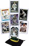 Oakland Athletics Baseball Cards: JJ Bleday, Brent Rooker, Zack Gelof, Shea Langeliers, Lawrence Butler, Rickey Henderson, Mark McGwire ASSORTED Baseball Stars and GOATs Trading Card and Wristbands Gift Pack