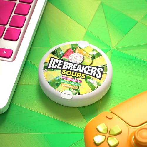 Ice Breakers Sours, Watermelon, Green Apple, Tangerine, Original Sours, 1.5-Ounce Pack (Pack of 4) - image 2