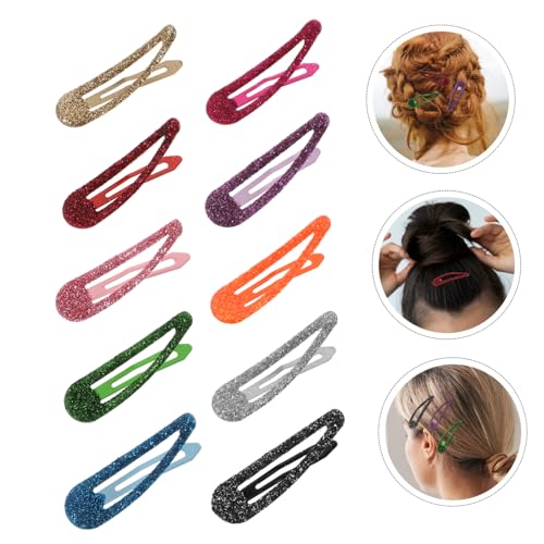 Pinces à cheveux à pression brillantes pour coiffures de filles - 7