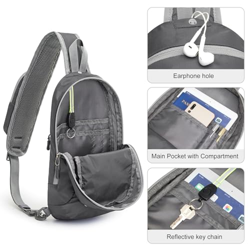 Image of G4Free Sling Bag RFID Blocking Lightweight Crossbody Backpack Chest Shoulder Bag for Travel Sports Running