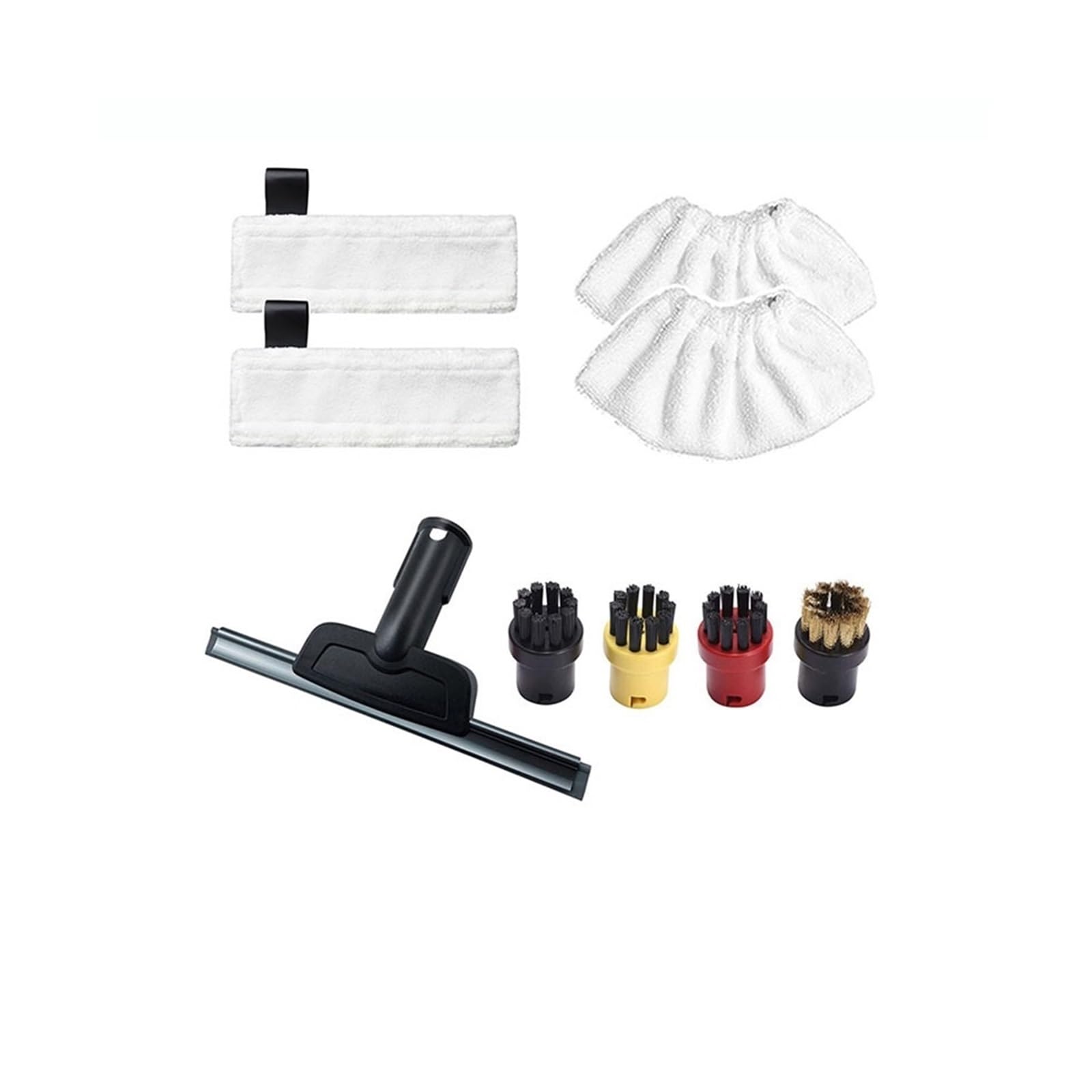 TEidea Compatible con Kahle for Reparar fácilmente SC2 SC3 SC4 SC5 paño de mopa repuestos y Boquilla de Ventana Cepillo Redondo (Color : Set H 9pcs)