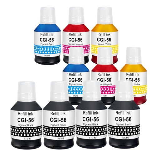 Encre compatible GI-56 Canon MAXIFY GX4050 GX3050 pour imprimer tous vos dossiers de télétravail