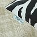 CaliTime Pack of 2 Cozy Fleece Throw Pillow Cases Covers for Couch Bed Sofa Farmhouse Zebra Striped Printed Both Sides 18 X 18 Inches Black