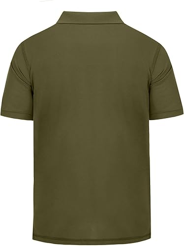 Miniatura 3 de Polo de manga corta para hombre, absorbe la humedad, secado rápido, con bolsillo