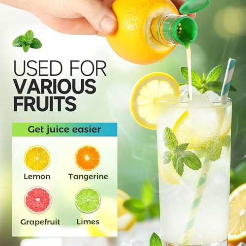 Lemon Squeezer Screw Top 2-Pack, Manual Citrus Juicer with Lid & Filter – BPA-Free Lime Juicer for Lemon/Orange, Easy to Use & Clean, Portable Juice Extractor for Cocktails, Drinks, Cooking & BBQ - Thumbnail 4