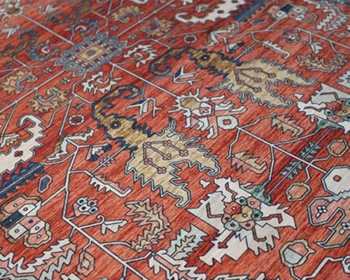 Tapis de salon antidérapant vintage fini les glissades devant le canapé