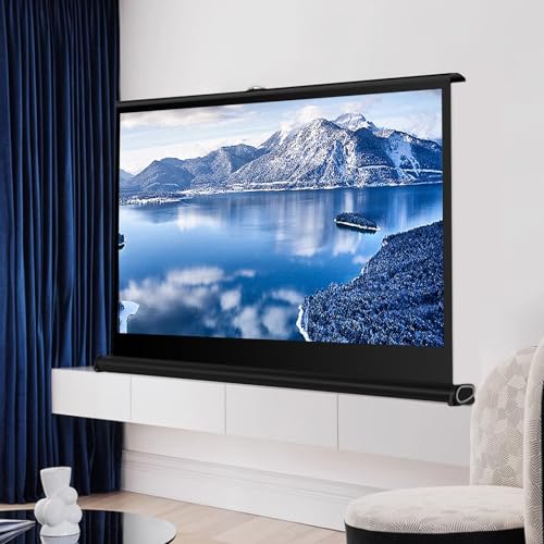 Pantalla manual portátil para proyector 50'' 16:9 miniatura 1