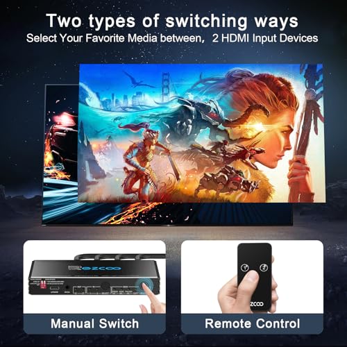 Extractor de audio HDMI 2.1 4K 120Hz HDCP2.3 con soporte eARC HDR para pantallas 3