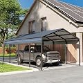 COBANA Metal Carport, 12X20 FT Heavy Duty Carport Canopy with Steel Roof and Frame, Car Shelter Garage for Pickups, Cars, Boats and Tractors