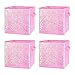 Aufbewahrungsbox 4er Set,Faltbare Aufbewahrungswürfel, Aufbewahrungsboxen Faltbare Wendepailletten Stoffboxen Kiste mit Griffen 28 x 28 x 28cm für Würfelregal,Spielzeug,Kleidung