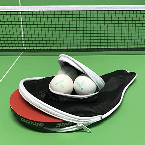 Image of DONIC Waldner Gift 400 All-Rounder Table Tennis Racket /Bat, Colour - Black /Green