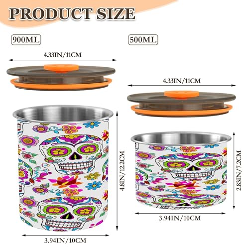 Contenedor hermético para café de acero inoxidable 17 oz miniatura 3